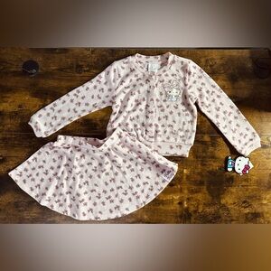 🎀 Hello Kitty Toddler Outfit Set 🌸 Pink Floral 💕 Size 3T 🐱✨ NWT